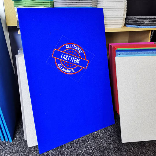 Pinboard | Wrapped Edges | 610 x 910mm | Brushed Fabric Blue